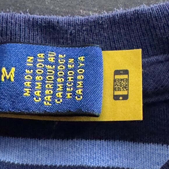 Polo Ralph Lauren Classic Fit Striped T-Shirt Navy Blue Size M - Picture 5 of 10